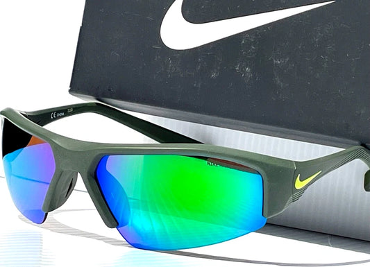 NIKE SKYLON ACE Atomic Green Brown MAX Optics Green Mirror Lens Sunglass DV2151 355