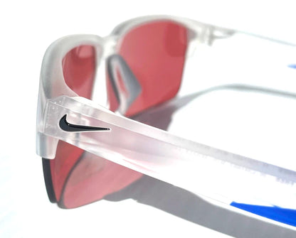 NIKE MAVERICK FREE 20 Matte Clear Frame Road Tint Mirror Lens Sunglass CW7467 975