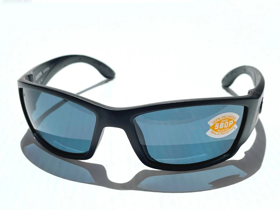 COSTA Del Mar CORBINA Matte Blackout POLARIZED 580P Grey lens Sunglass CB 01