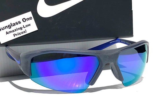 Nike SKYLON ACE 22 Obsidian GRAY Frame Violet Mirror Lens Sunglass DV2151 451