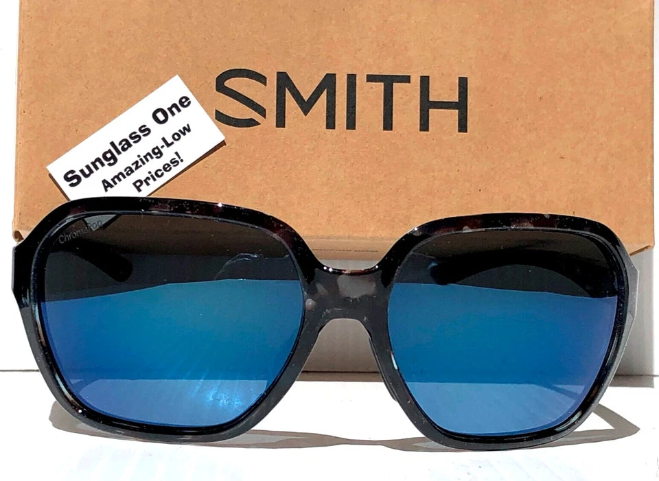 Smith Optics WHITNEY Sky Tortoise ChromaPop POLARIZED Blue Mirror Lens Sunglass