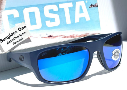 Costa Del Mar TICO Matte Midnight Blue POLARIZED Blue 580G GLASS Sunglass TCO14