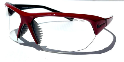 Nike SKYLON ACE Layered Red Varsity Frame Clear Lens Sunglass 601 PICKLEBALL