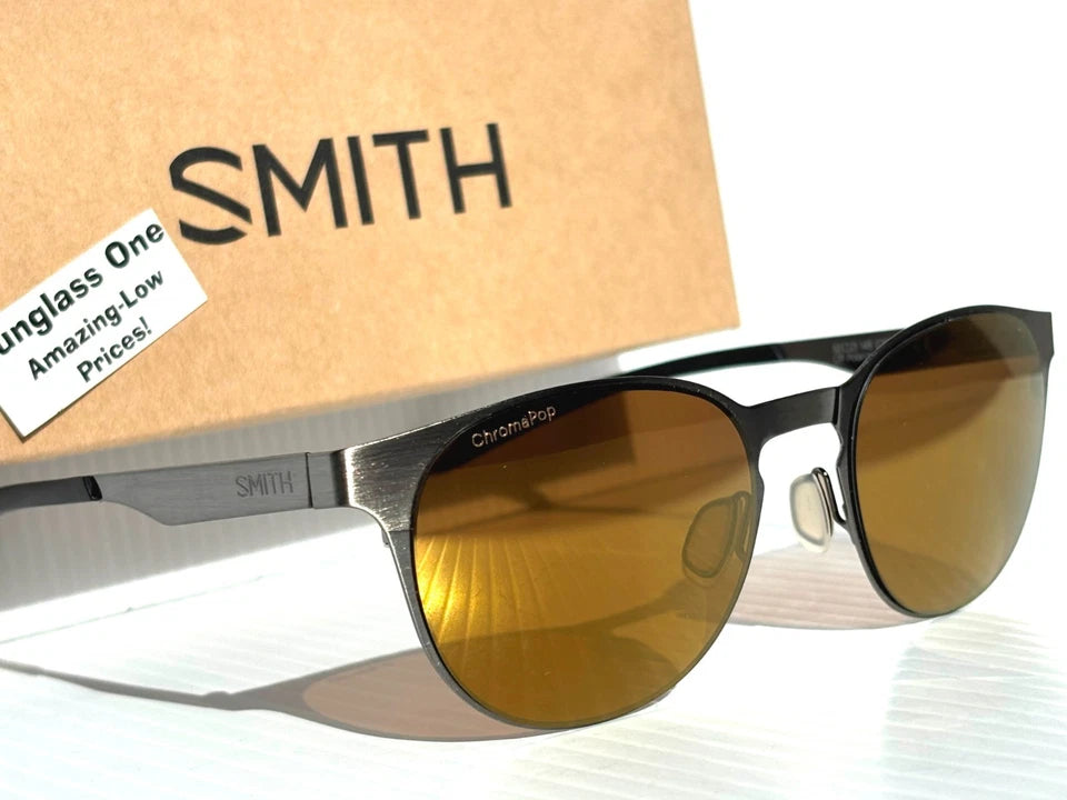 Smith Optics EASTBANK METAL Gunmetal ChromaPop POLARIZED Bronze Mirror Lens Sunglass