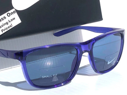 NIKE FLIP ASCENT Lapis Blue Frame Blue Lens Small Fit Sunglass DJ9930 430