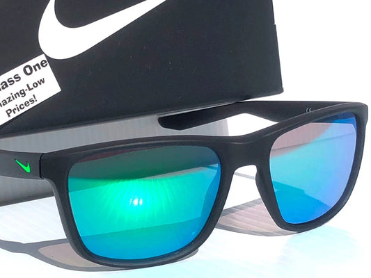 NIKE ESSENTIAL ENDEAVOR Seaweed Grey Frame Green Mirror Lens Sunglass EV1122 313