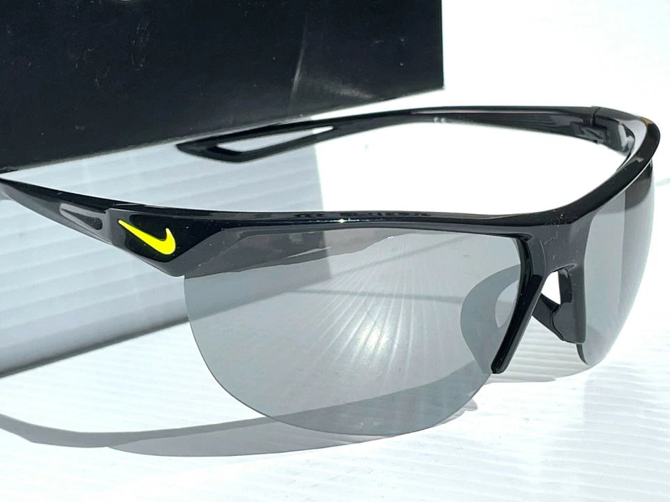 NIKE Cross Trainer Black VOLT w Silver Mirrored Lens Sunglass EV937 001