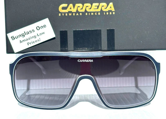 CARRERA White & Blue Frame Gradient Grey Lens Sunglass 1046/S 0JU9O