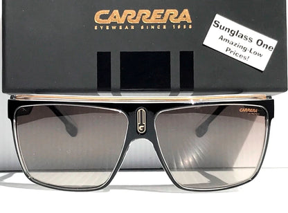 CARRERA Shiny Black & Gold Frame Brown Lens Sunglass 22/N 2M2/HA