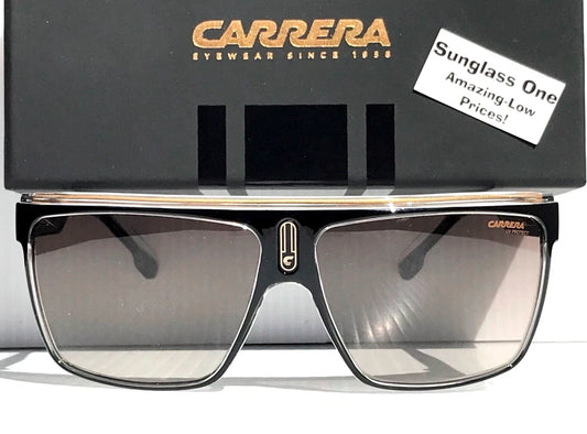 CARRERA Shiny Black & Gold Frame Brown Lens Sunglass 22/N 2M2/HA