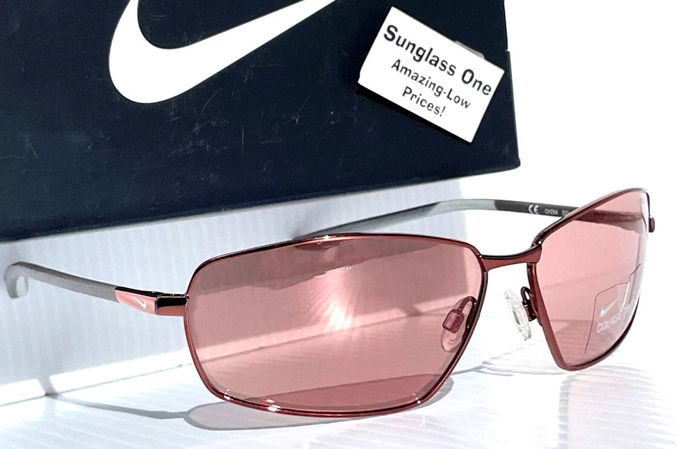 NIKE PIVOT EIGHT Shiny Walnut Frame Electric Course Tint Lens Sunglass EV1089 220