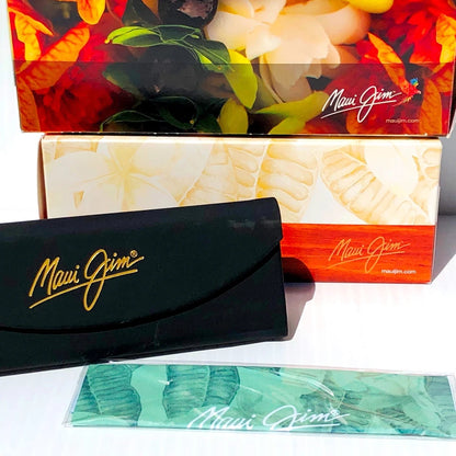 Maui Jim PULAMA Matte Brown POLARIZED ST Bronze GLASS Lens Sunglass H618-01