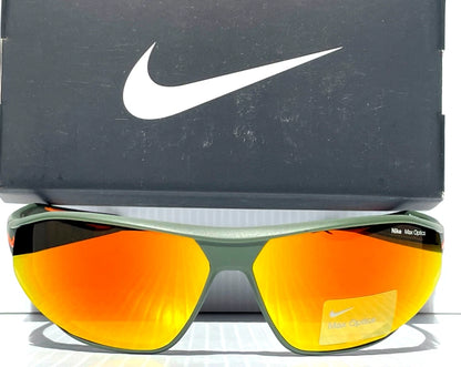 Nike AERO SWIFT Cargo Khaki Frame MAX Optics Orange Mirror Lens Sunglass DQ0993 325