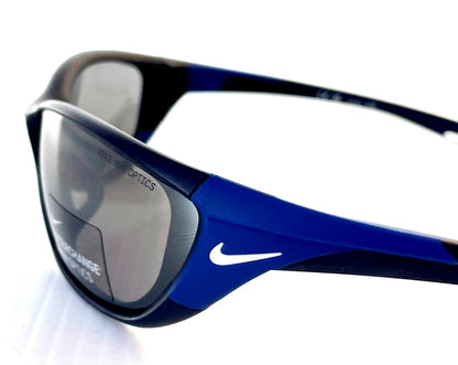 NIKE ZONE Matte Navy INTERCHANGEABLE Max Optic Silver Lens Sunglass DZ7356 410
