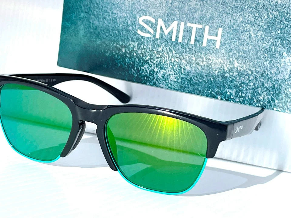 Smith Optics HAYWIRE Shiny Black w Green ChromaPop Lens Sunglass