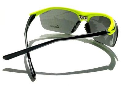NIKE Impel Shiny Bright Yellow Semi-Rimless Grey Max lens Sunglass EV0474 705