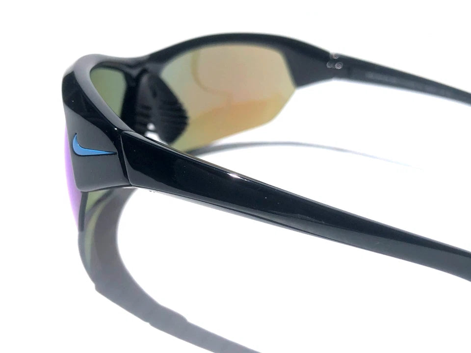 NIKE SKYLON ACE Black MAX Optics Blue Mirror Lens Sunglass DV2163 011