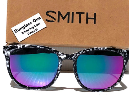 Smith Optics LAKE SHASTA Black Marble POLARIZED ChromaPop Violet Lens Sunglass