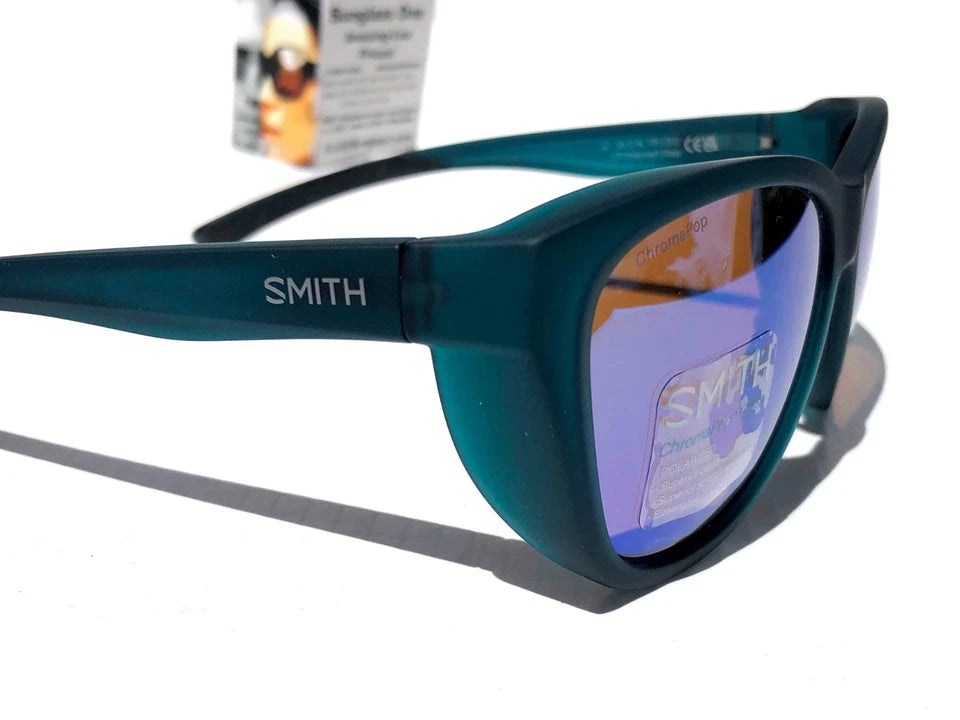 Smith Optics SHOAL Matte Pacific Crystal POLARIZED Opal mirror GLASS Lens Sunglass