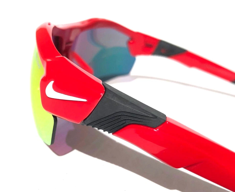 Nike SHOW X3 University Red Frame Red Mirror Road Tint Lens Sunglass DN9252 657