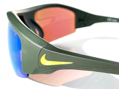 NIKE SKYLON ACE Atomic Green Brown MAX Optics Green Mirror Lens Sunglass DV2151 355