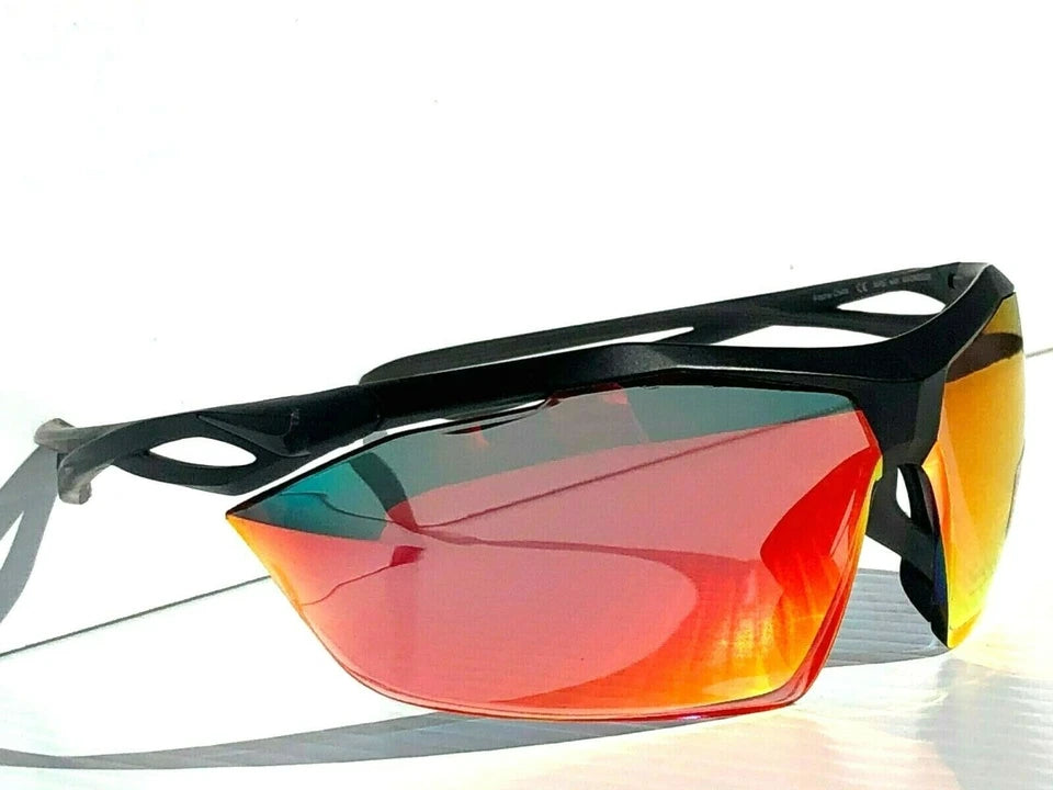 Nike VAPOR WING R Matte Black w Ruby Speed Lens Sunglass EV0914 001