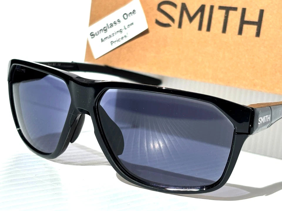 Smith Optics LEADOUT PIVLOCK Black ChromaPop Photochromic Clear Grey Lens Sunglass