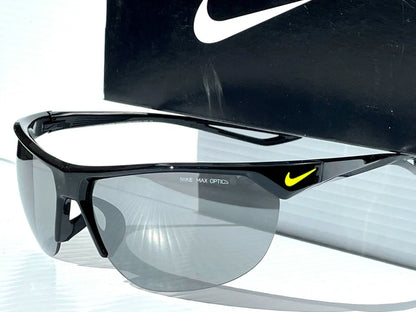 NIKE Cross Trainer Black VOLT w Silver Mirrored Lens Sunglass EV937 001