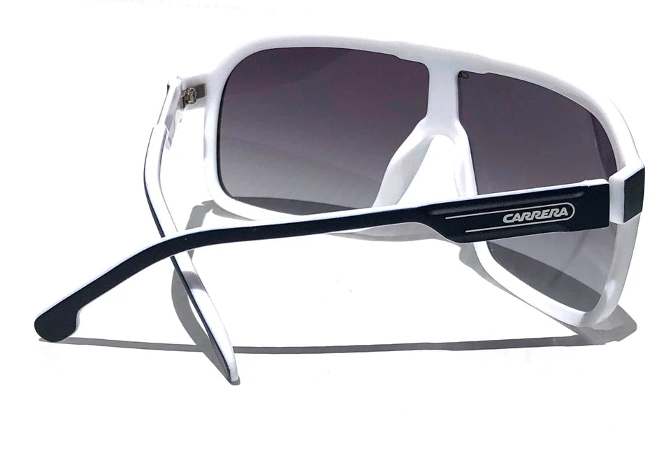 CARRERA White & Blue Frame Gradient Grey Lens Sunglass 1046/S 0JU9O