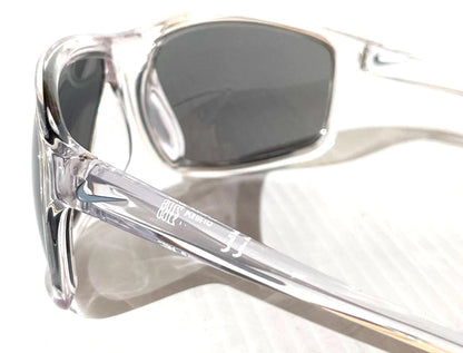 NIKE ADRENALINE Clear Grey MAX Optics Silver Mirror Lens Sunglass EV1112 900