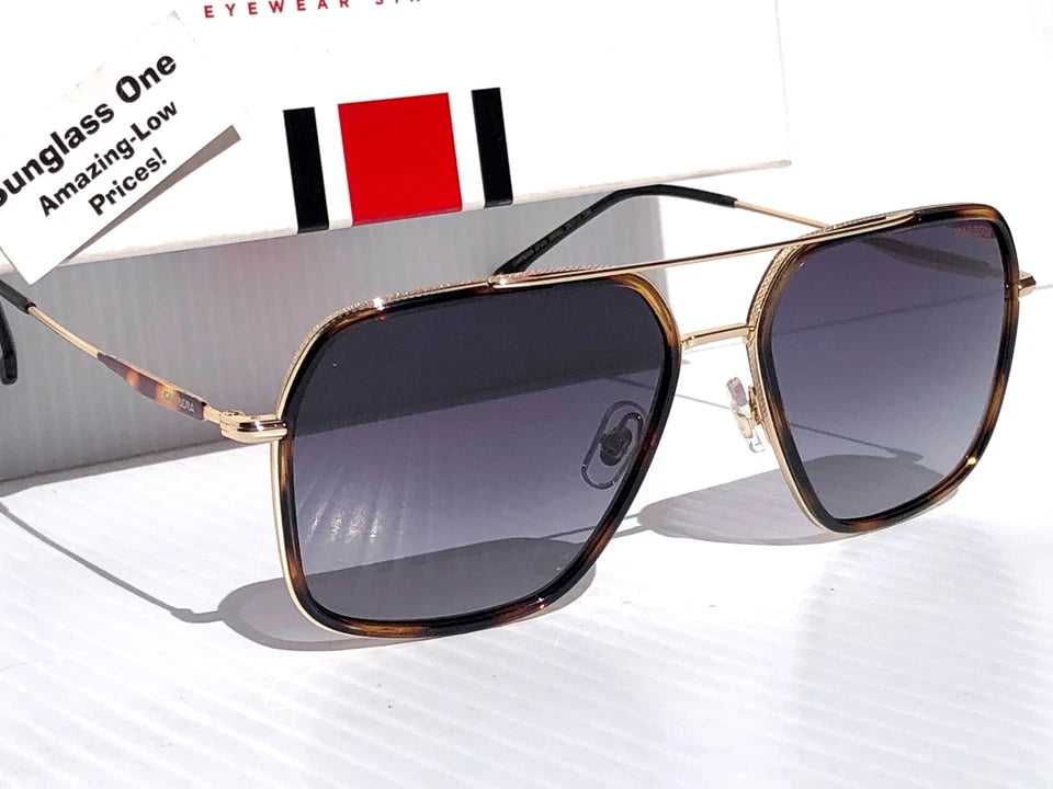 CARRERA Gold & Tortoise Frame Black Gradient Lens Sunglass 273 08690