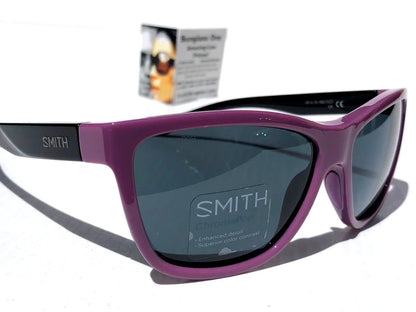 Smith Optics ECLIPSE Mauve Violet Black ChromaPop Black Lens Sunglass HK8