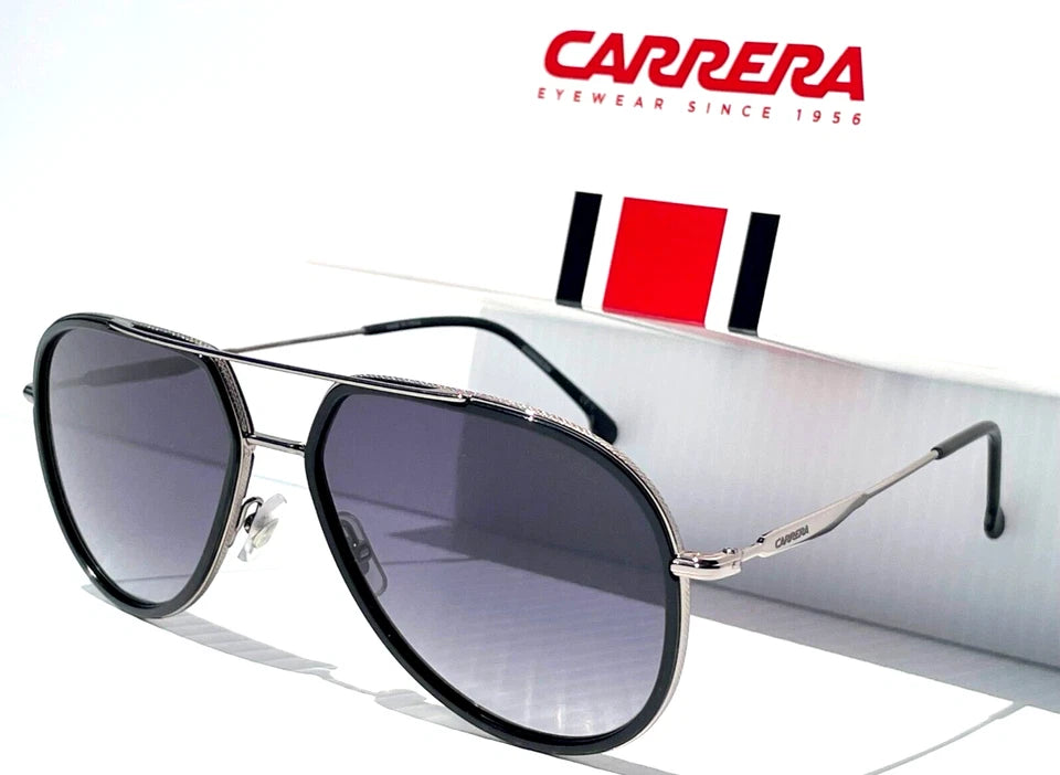 CARRERA Shiny Gunmetal Black Frame Gradient Black Sunglass 295/S 8079O
