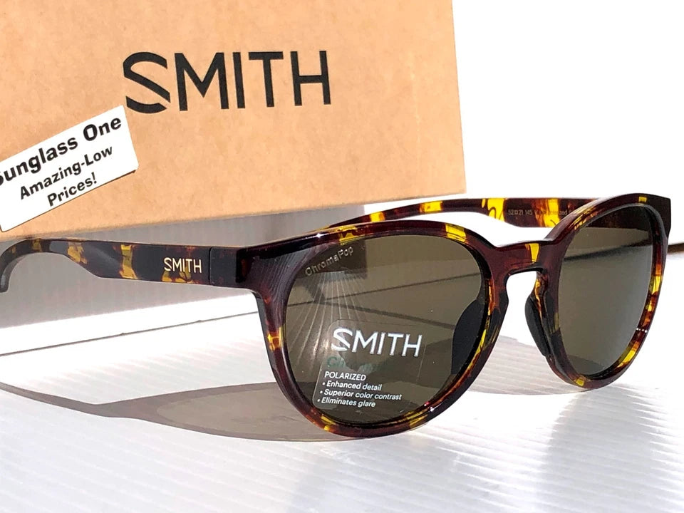 NEW Smith Optics EASTBANK Tortoise Vintage ChromaPop Gray Lens Sunglass