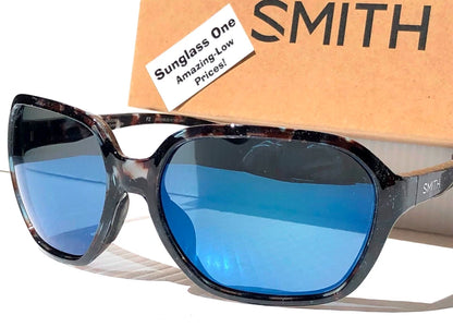 Smith Optics WHITNEY Sky Tortoise ChromaPop POLARIZED Blue Mirror Lens Sunglass