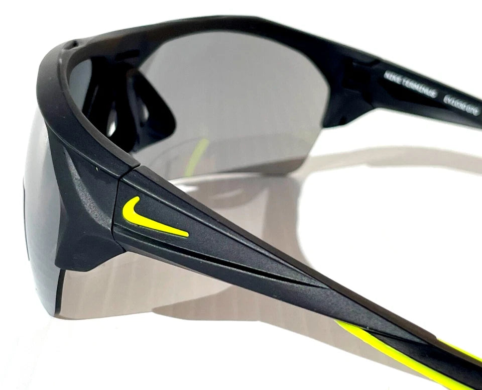 NIKE TERMINUS Matte Black Frame INTERCHANGEABLE Max Optic Silver Lens Sunglass EV1030 070