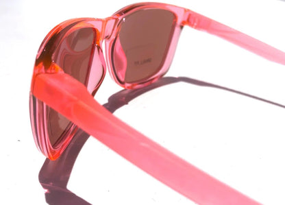 NIKE FLIP ASCENT Translucent Pink Frame Pink Lens Small Fit Sunglass DJ9930 675