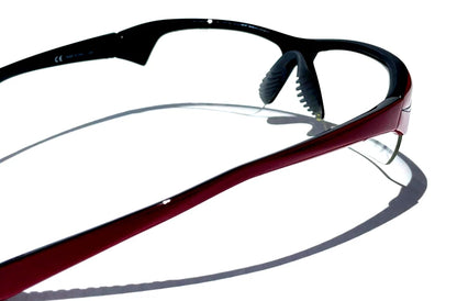 Nike SKYLON ACE Layered Red Varsity Frame Clear Lens Sunglass 601 PICKLEBALL