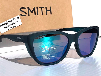 Smith Optics SHOAL Matte Pacific Crystal POLARIZED Opal mirror GLASS Lens Sunglass