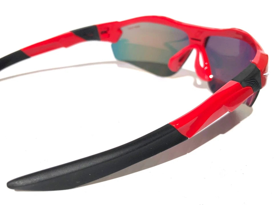 Nike SHOW X3 University Red Frame Red Mirror Road Tint Lens Sunglass DN9252 657