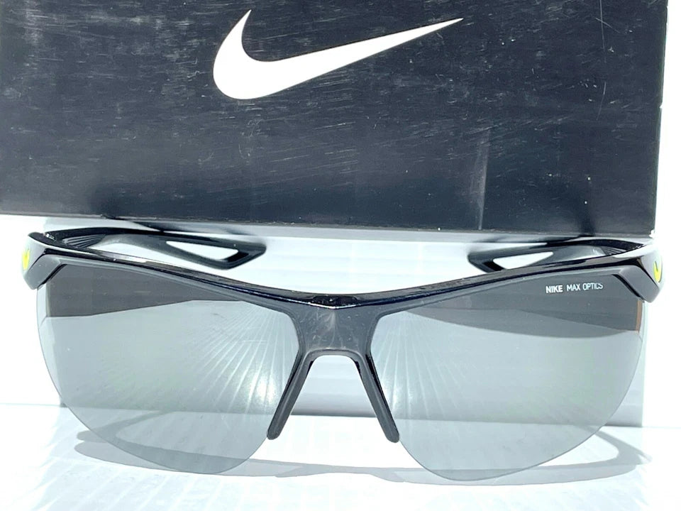 NIKE Cross Trainer Black VOLT w Silver Mirrored Lens Sunglass EV937 001