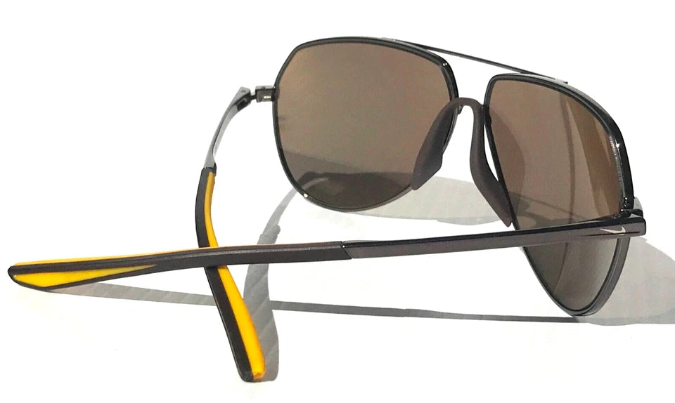 NIKE OUTRIDER M Gunmetal Frame Gold Mirror Lens Sunglass CW1300 902