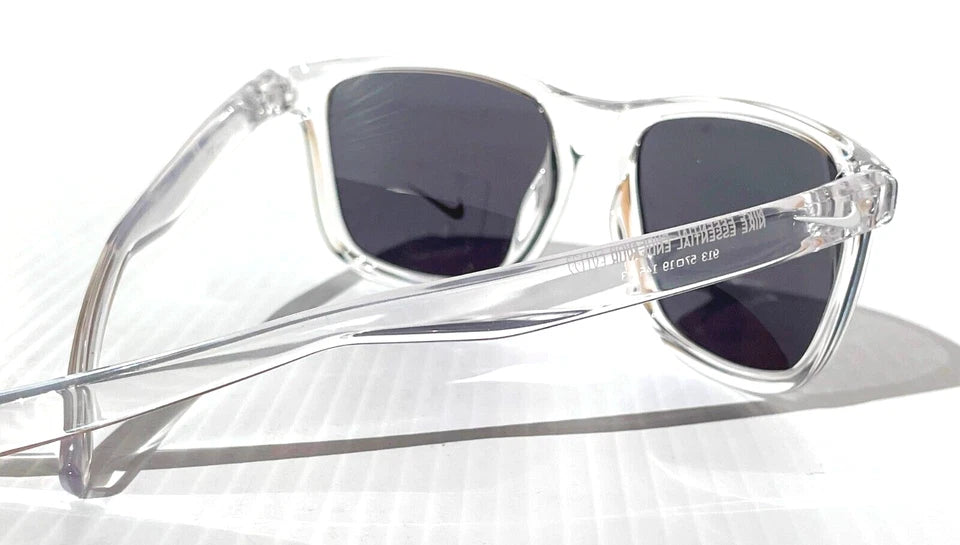 NIKE ESSENTIAL ENDEAVOR Shiny Clear Frame Grey Lens Sunglass EV1122 913