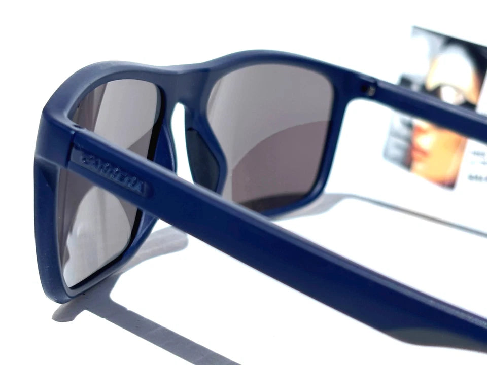 CARRERA Matte Blue Frame Blue Mirror Lens Sunglass 8047/S PJPXT