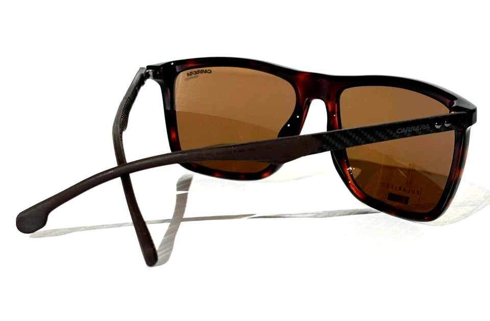 CARRERA Tortoise Carbon Fiber POLARIZED Brown Lens Sunglass 8032/S 086SP