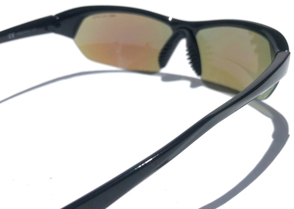 NIKE SKYLON ACE Black MAX Optics Blue Mirror Lens Sunglass DV2163 011