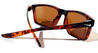 Nike VALIANT Shiny Tortoise Frame Brown Lens Sunglass CW4645 220