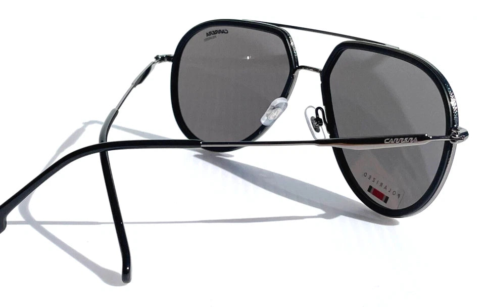 CARRERA Matte Black Frame POLARIZED Black Lens Sunglass 295/S 003M9