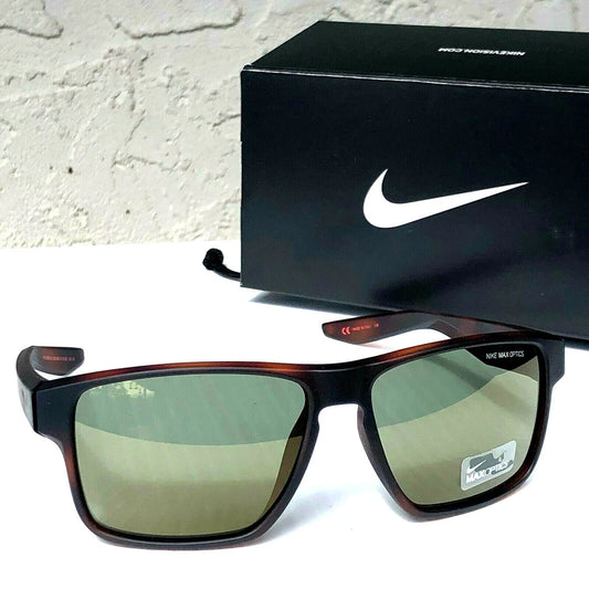 NIKE Essential Venture Mat Tortoise Flash Green Gunmetal Lens Sunglass EV1001 200