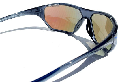 Nike AERO DRIFT Shiny Crystal Blue Frame Blue Mirror Sunglass DQ0997 021
